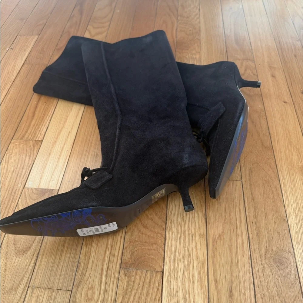 Burberry Black Over the Knee Boots - Picture 3 of 3